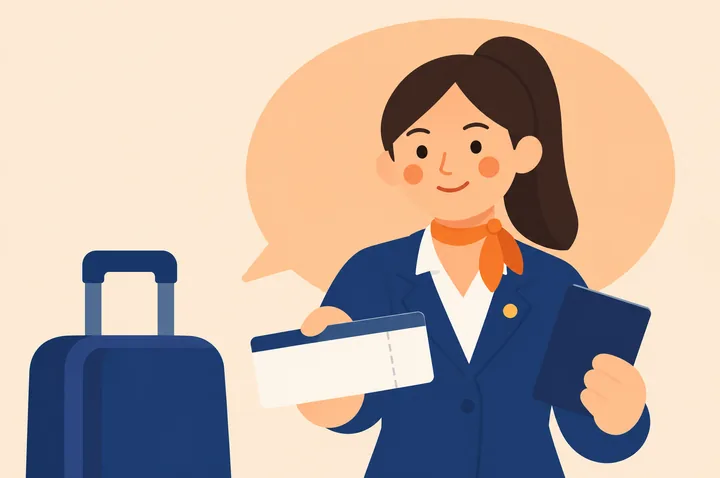 Check-in at the airport