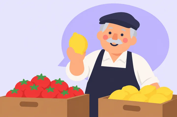 Saturday market, with Marco